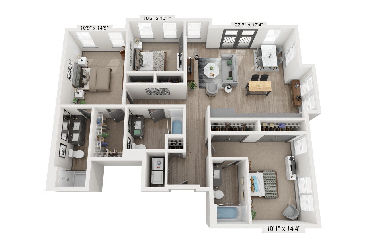 Wyman (3.3A) floor plan
